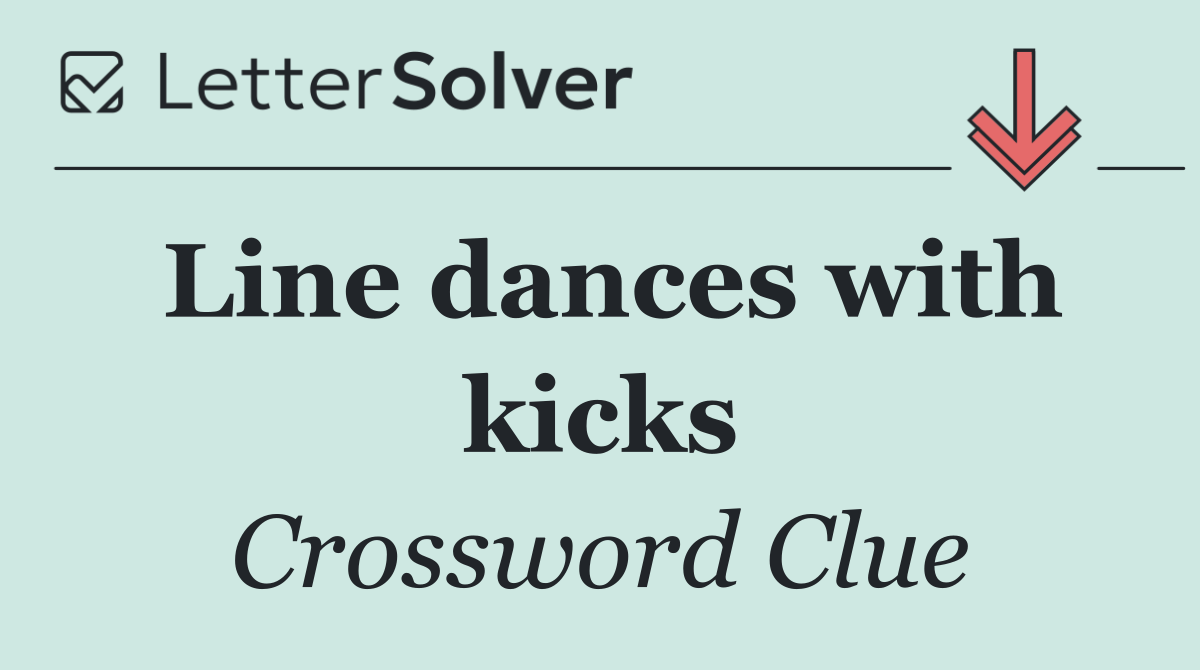 Line dances with kicks