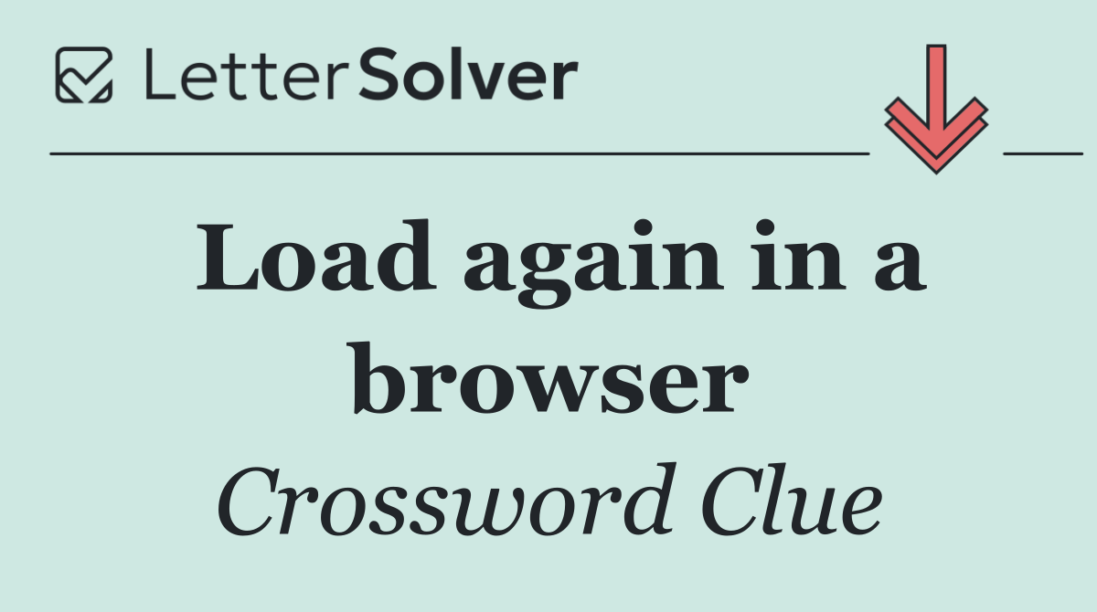 Load again in a browser