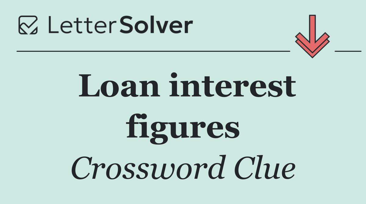 Loan interest figures