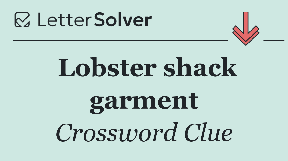 Lobster shack garment
