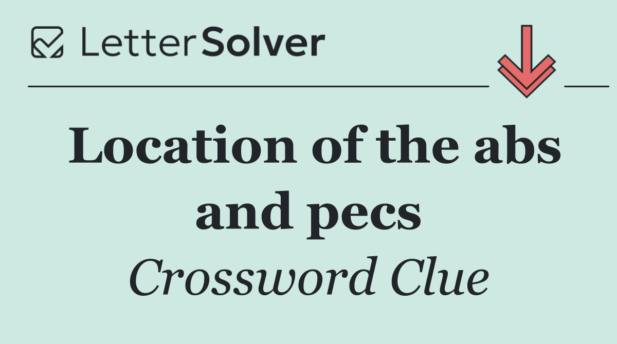 Location of the abs and pecs