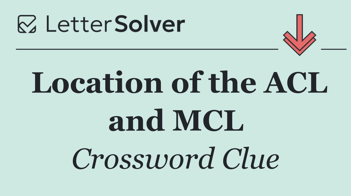 Location of the ACL and MCL