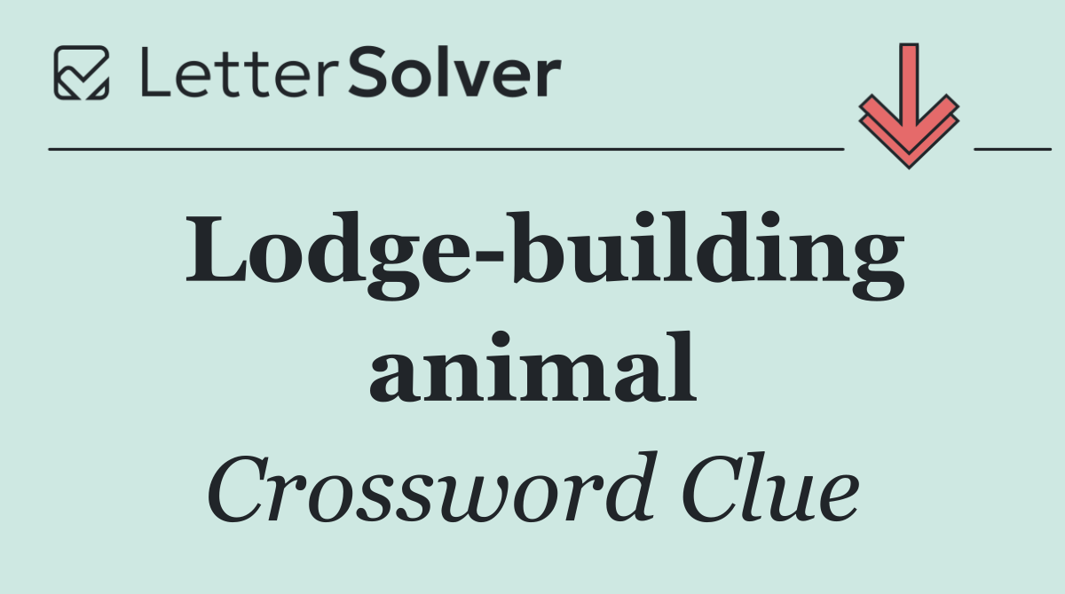 Lodge building animal