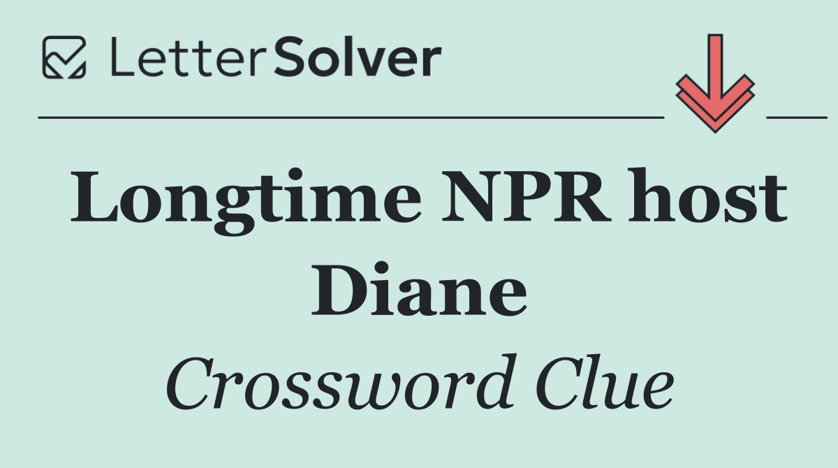 Longtime NPR host Diane