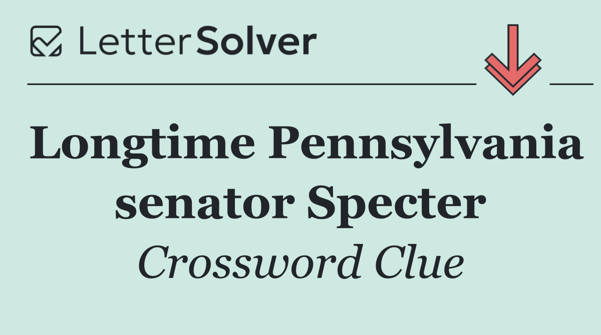Longtime Pennsylvania senator Specter