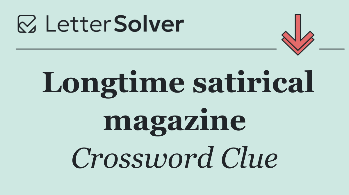 Longtime satirical magazine