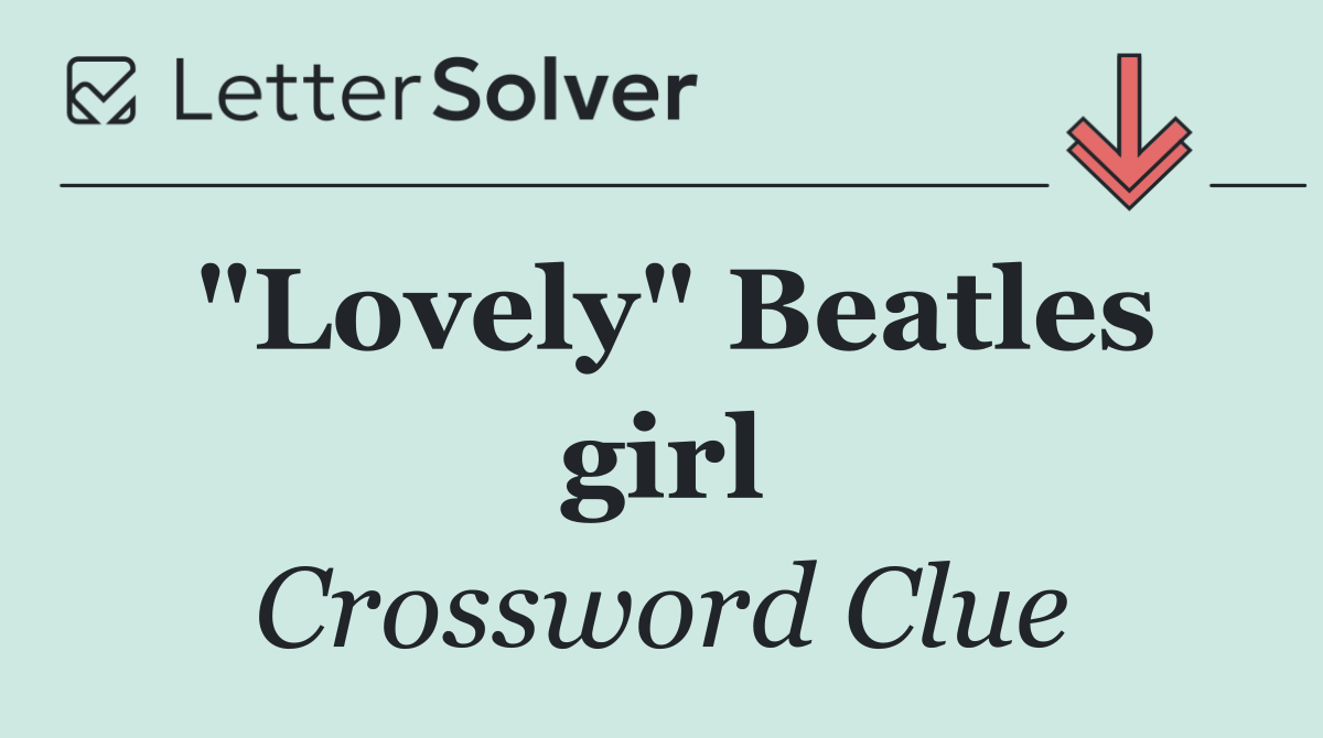 "Lovely" Beatles girl