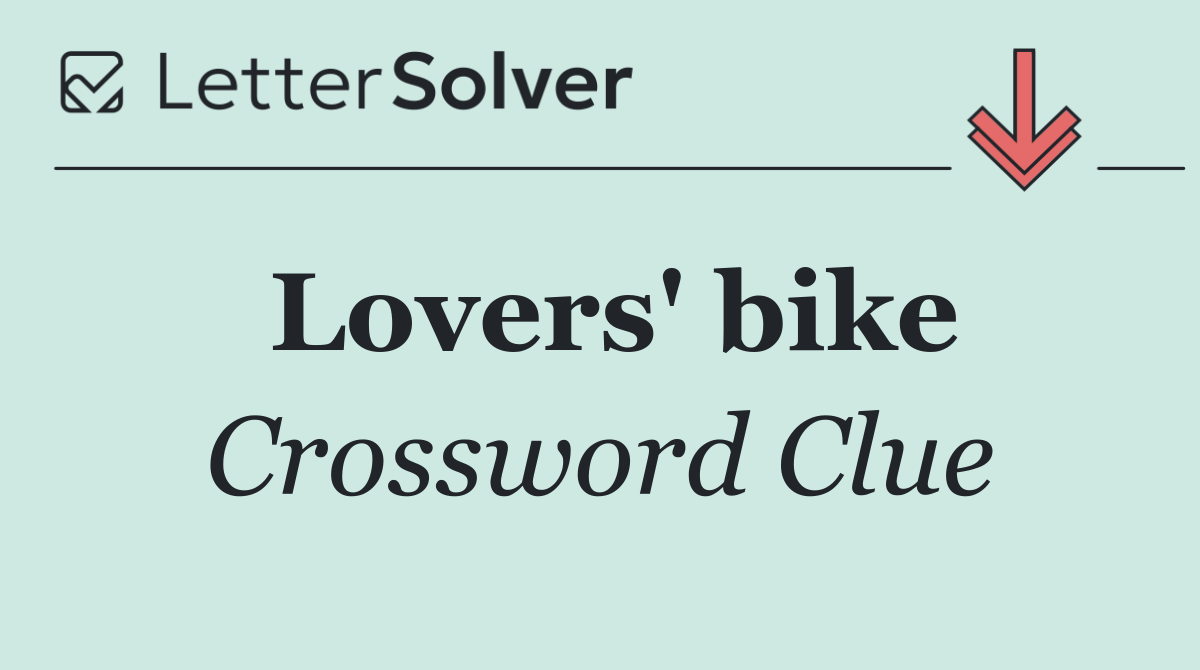 Lovers' bike