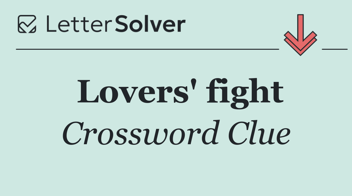 Lovers' fight