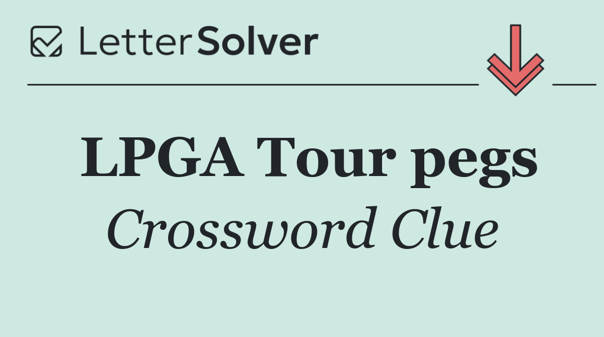 LPGA Tour pegs