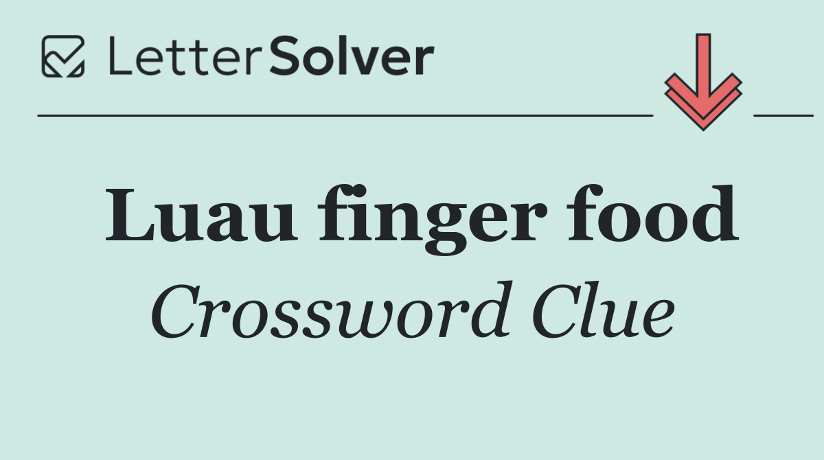 Luau finger food