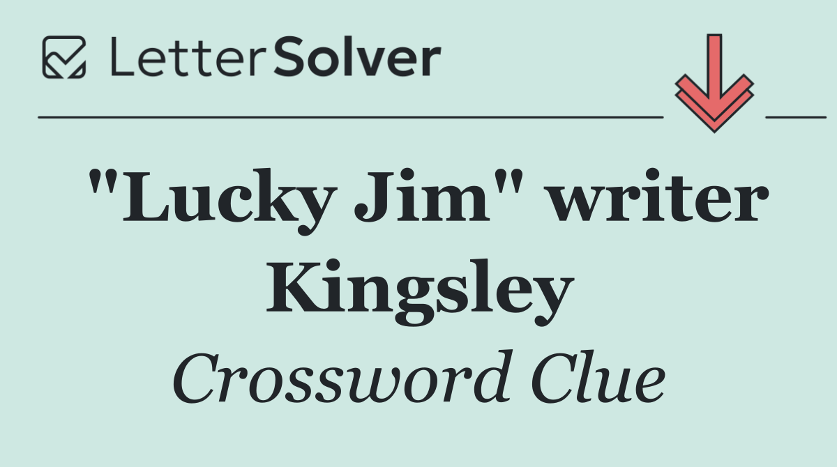 "Lucky Jim" writer Kingsley