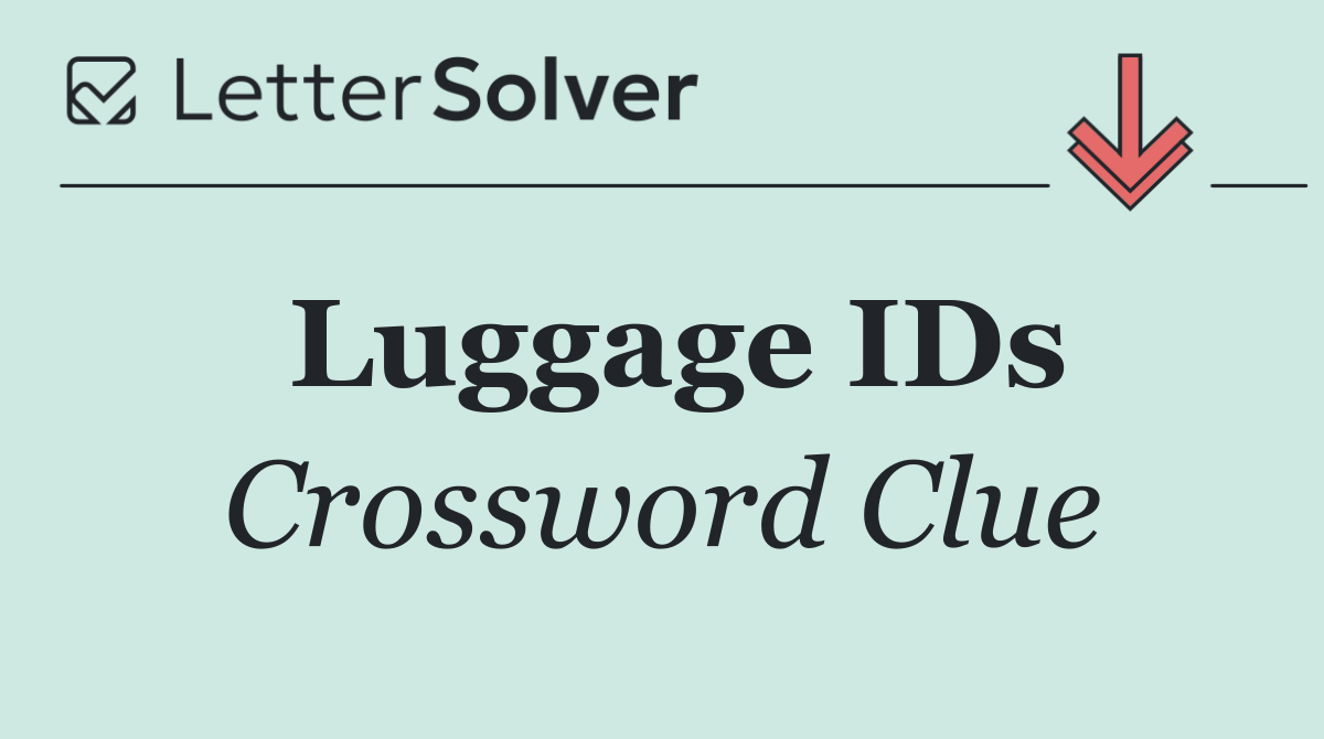 Luggage IDs