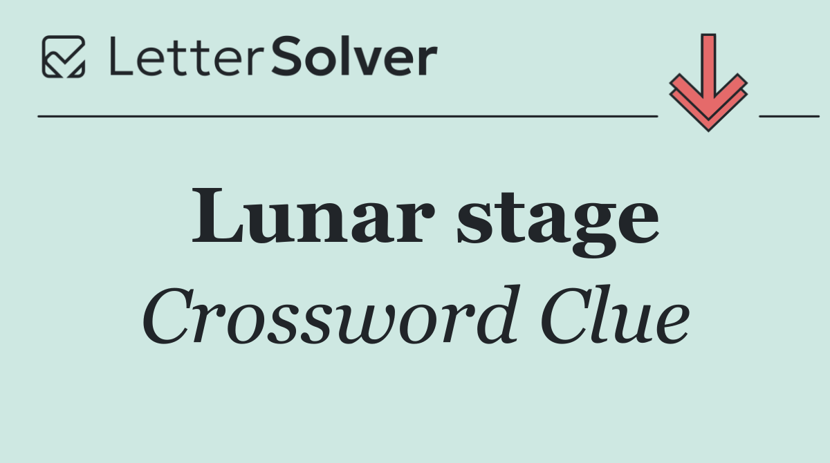 Lunar stage