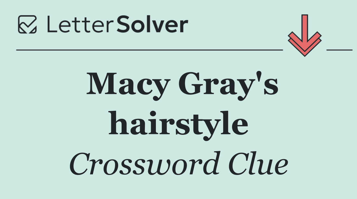 Macy Gray's hairstyle