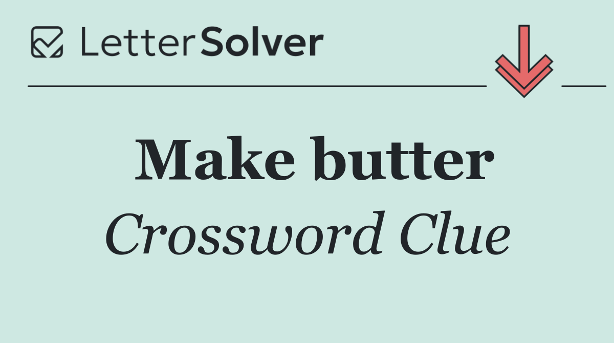 Make butter