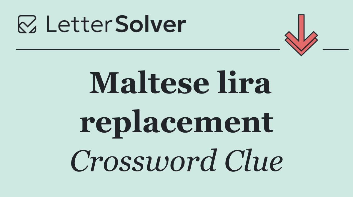 Maltese lira replacement
