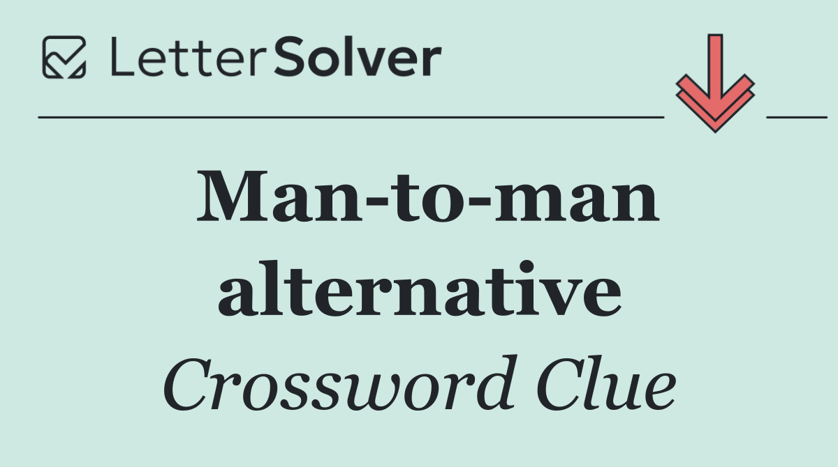 Man to man alternative