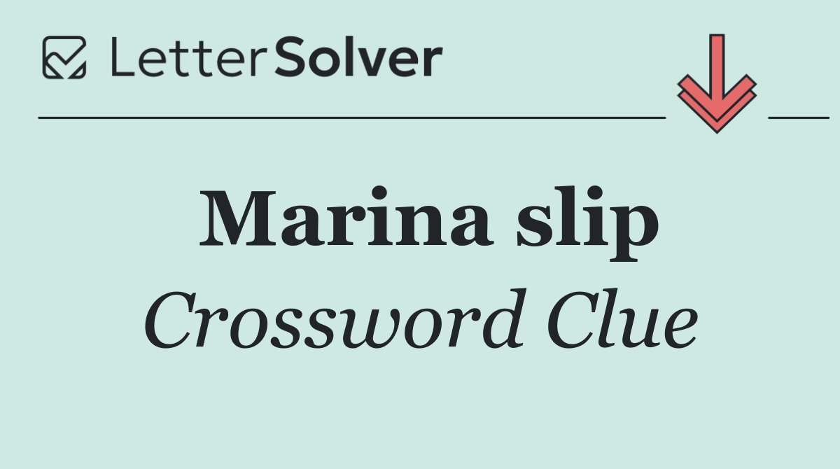 Marina slip