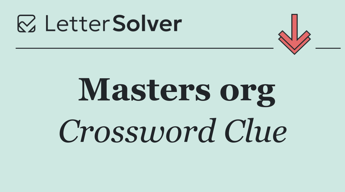 Masters org