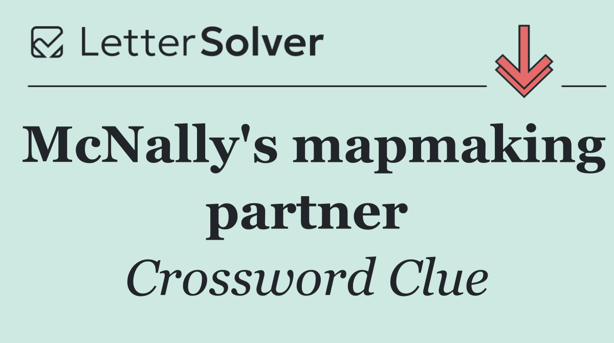 McNally's mapmaking partner