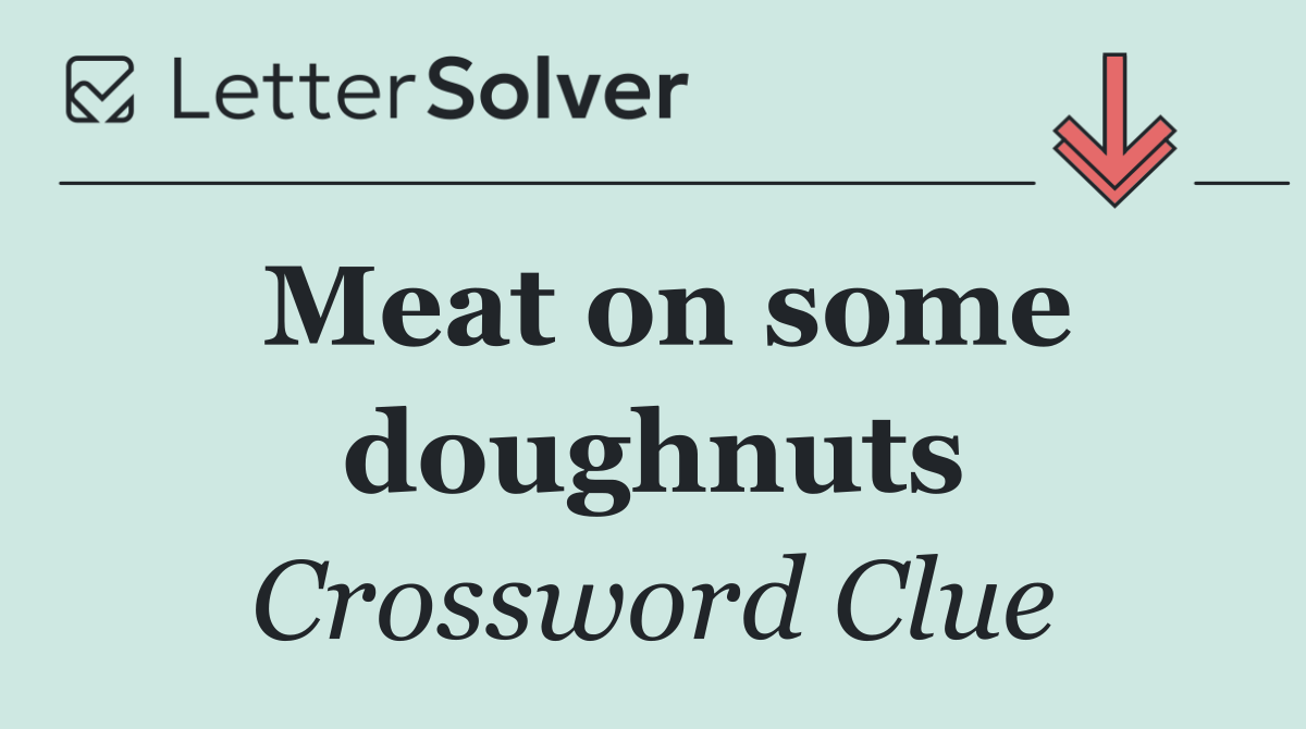 Meat on some doughnuts