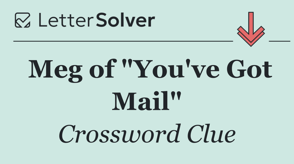 Meg of "You've Got Mail"