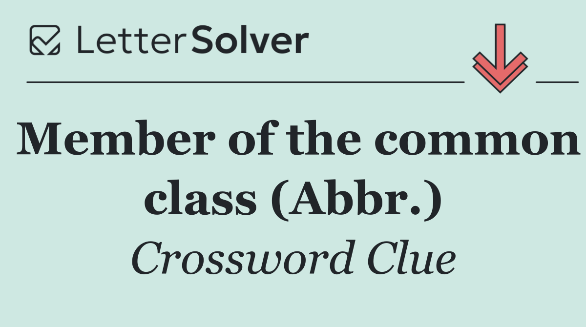 Member of the common class (Abbr.)