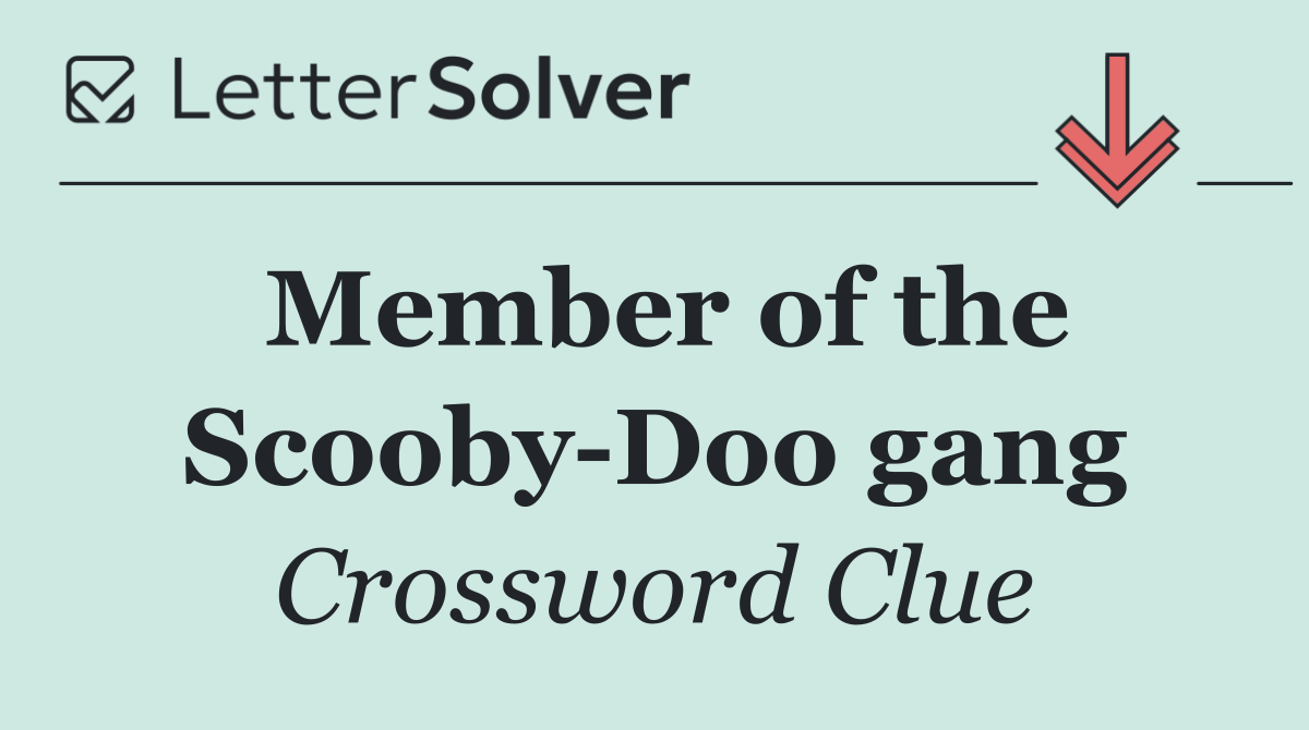 Member of the Scooby Doo gang