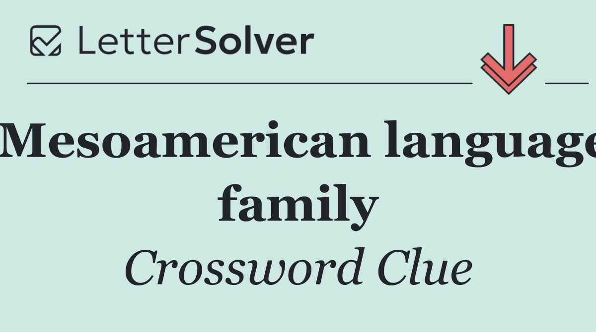 Mesoamerican language family