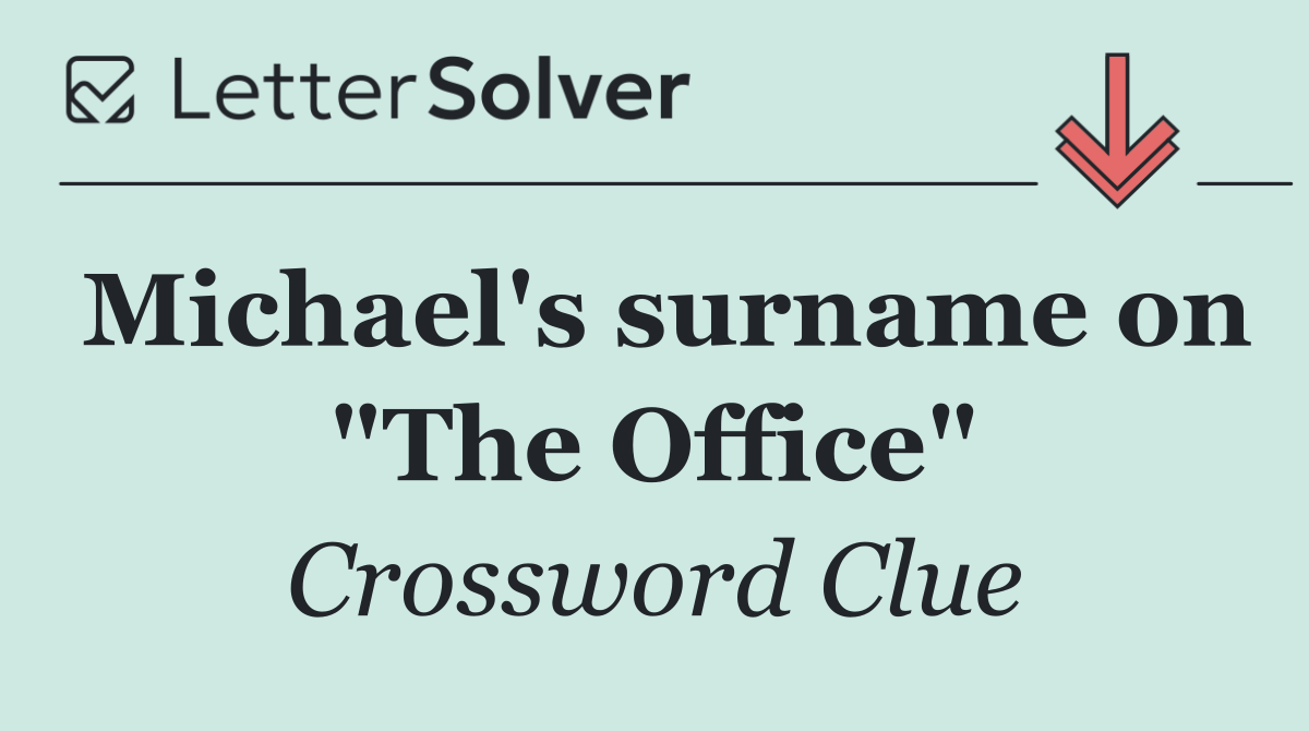 Michael's surname on "The Office"