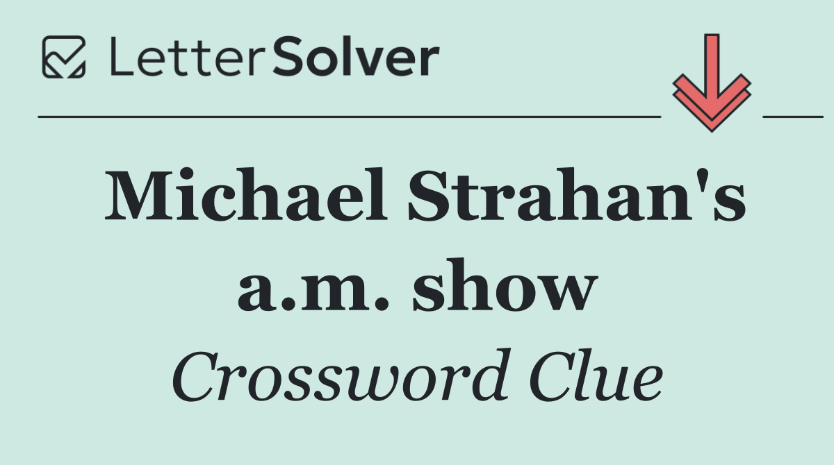 Michael Strahan's a.m. show