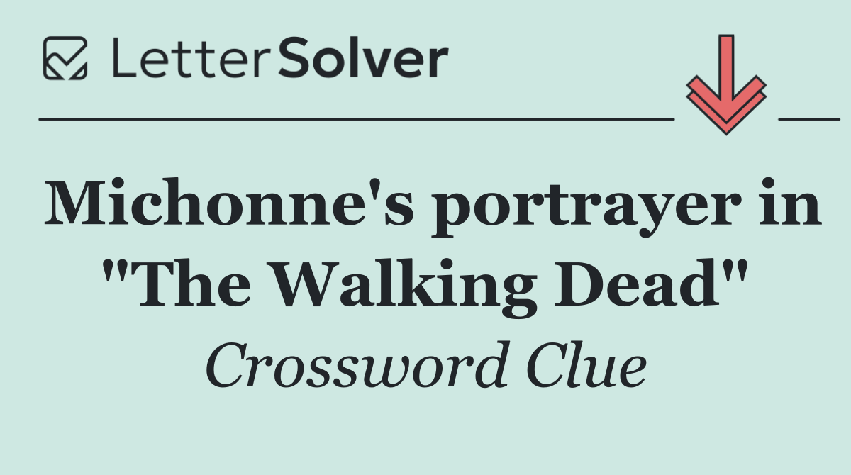 Michonne's portrayer in "The Walking Dead"