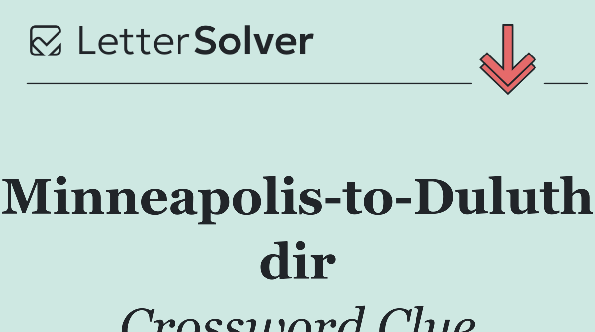 Minneapolis to Duluth dir