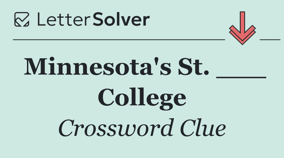 Minnesota's St. ___ College
