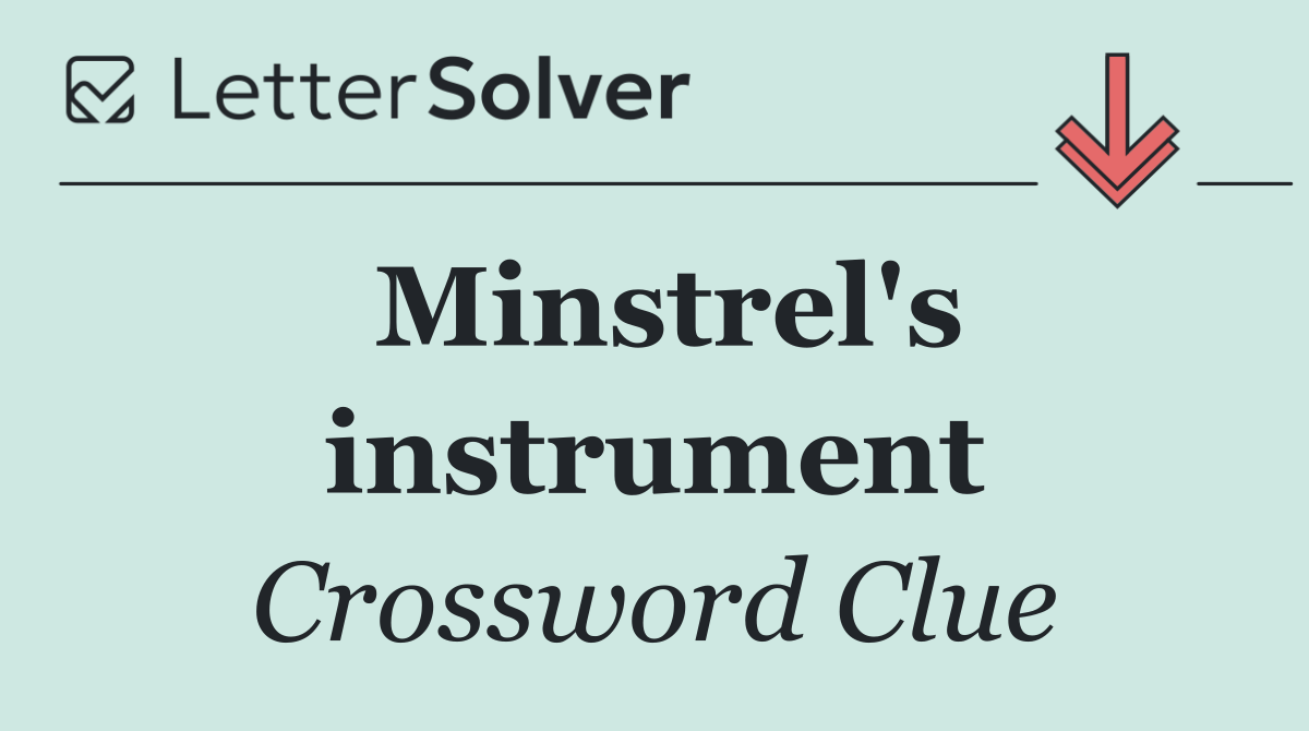 Minstrel's instrument
