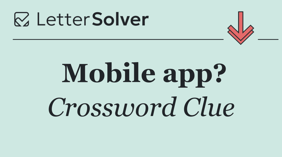 Mobile app?