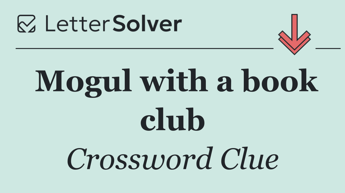Mogul with a book club