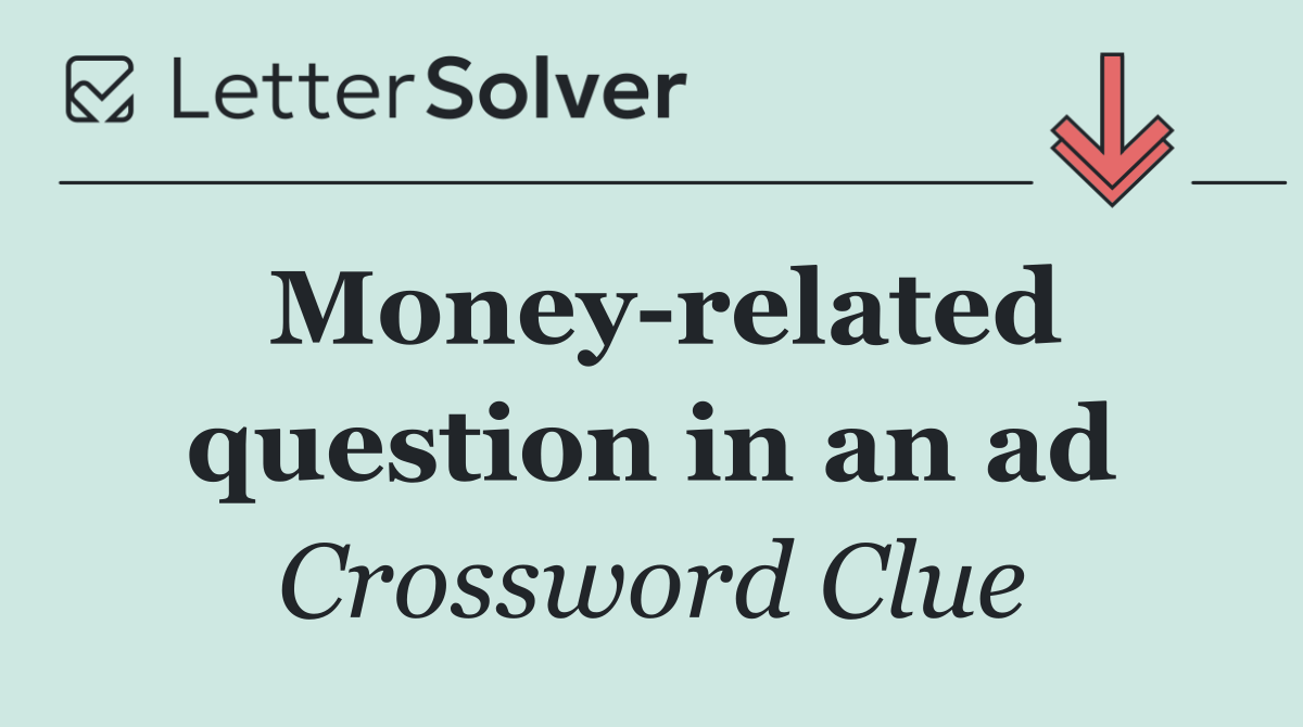 Money related question in an ad