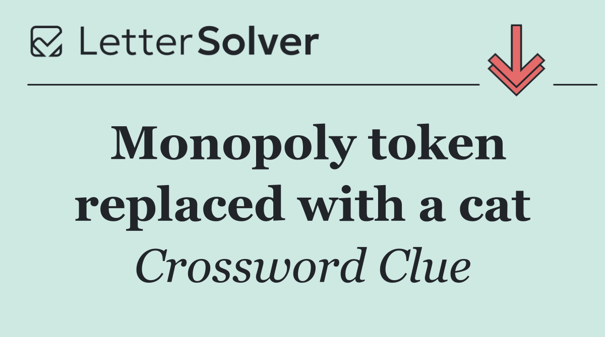 Monopoly token replaced with a cat