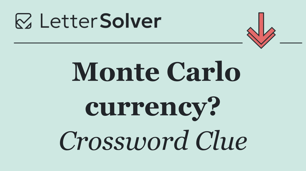 Monte Carlo currency?