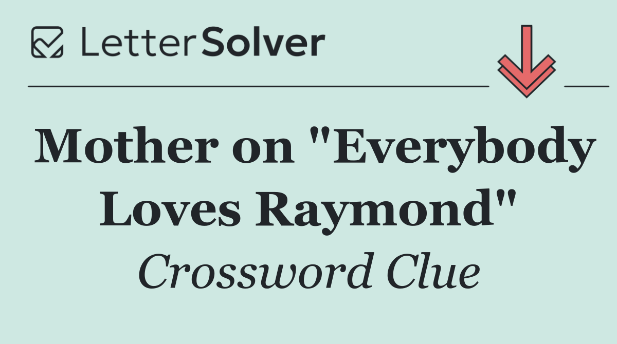 Mother on "Everybody Loves Raymond"