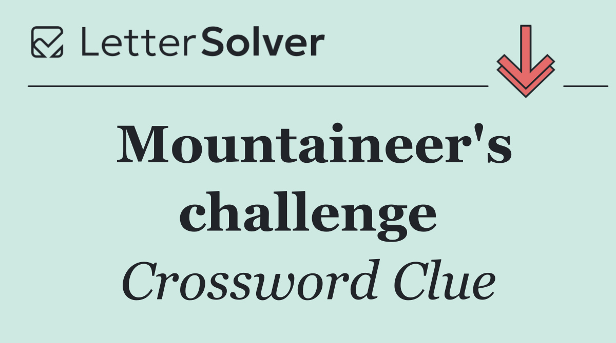 Mountaineer's challenge