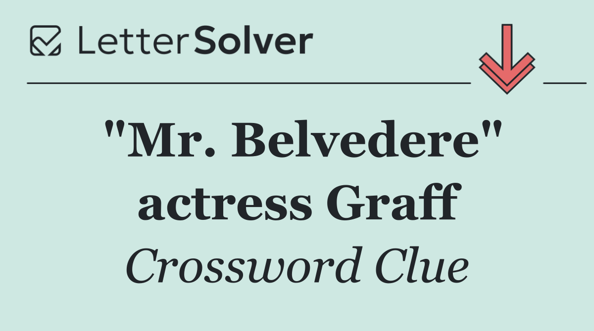 "Mr. Belvedere" actress Graff