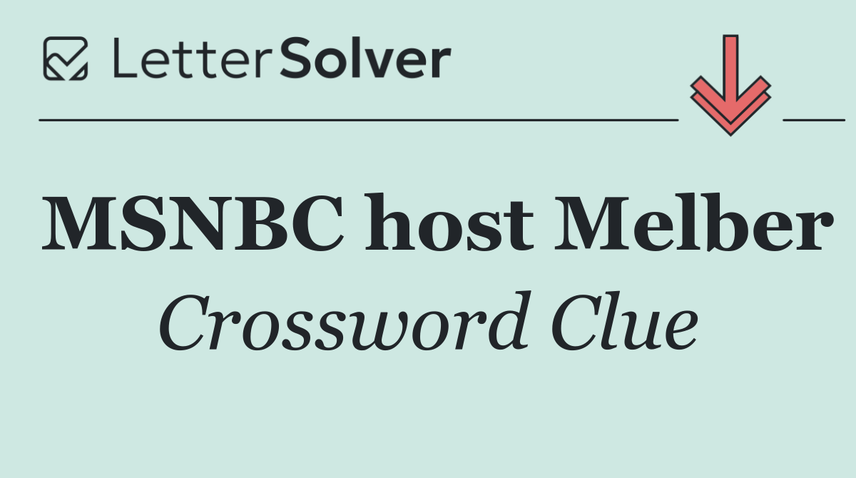 MSNBC host Melber