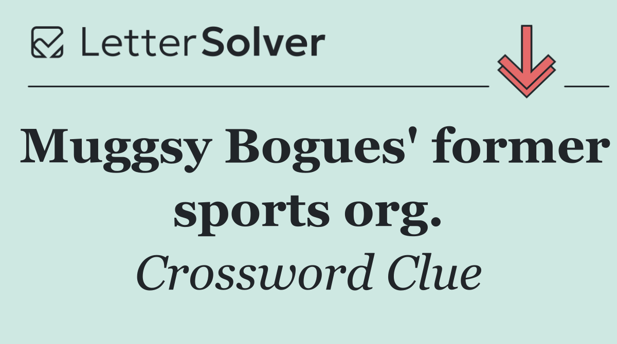 Muggsy Bogues' former sports org.