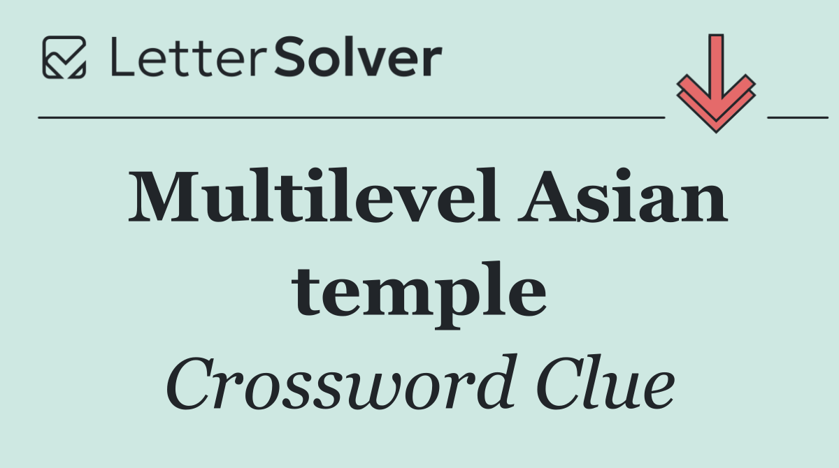 Multilevel Asian temple