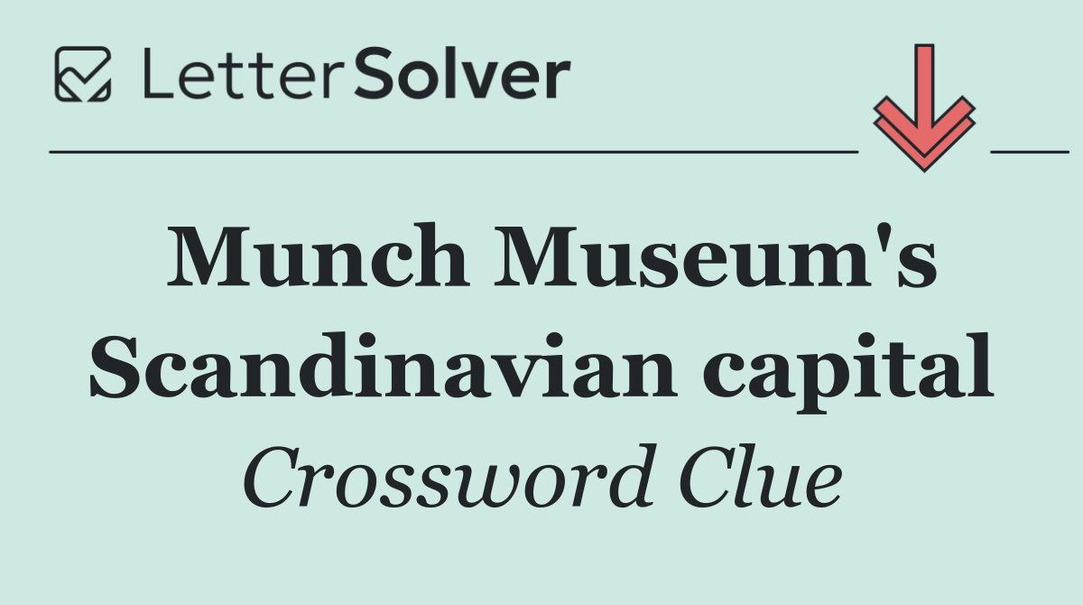 Munch Museum's Scandinavian capital