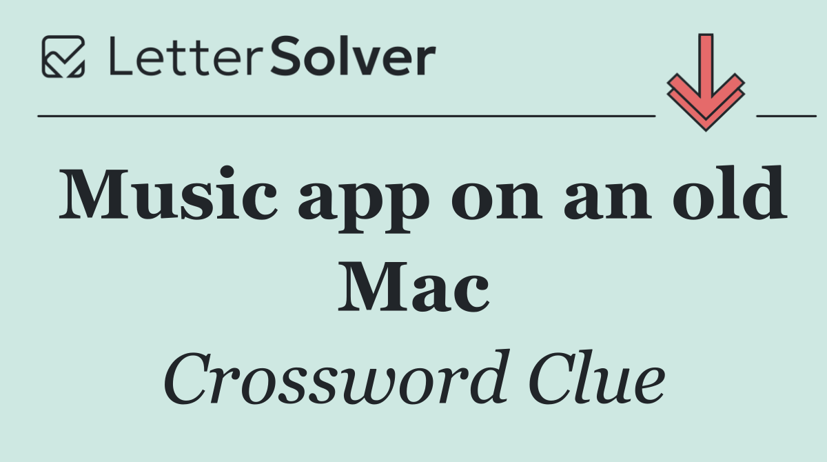 Music app on an old Mac