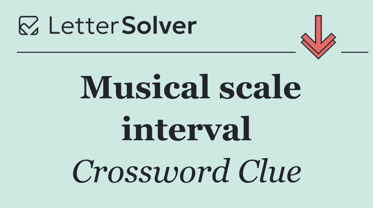 Musical scale interval